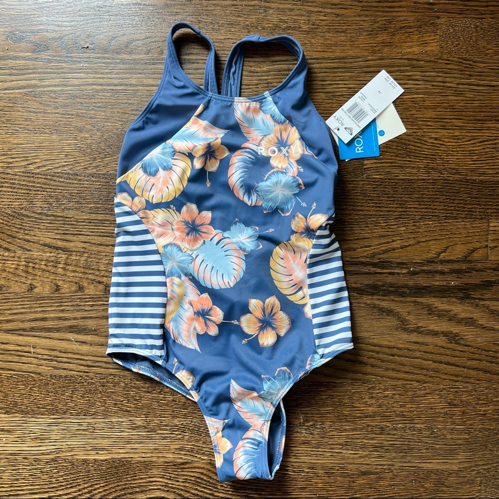 Roxy girls one piece bathing suit size 14 NWT
